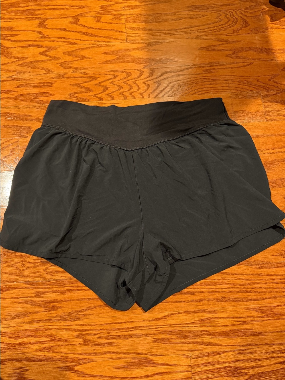 aerie Black Layered Active Skort Shorts